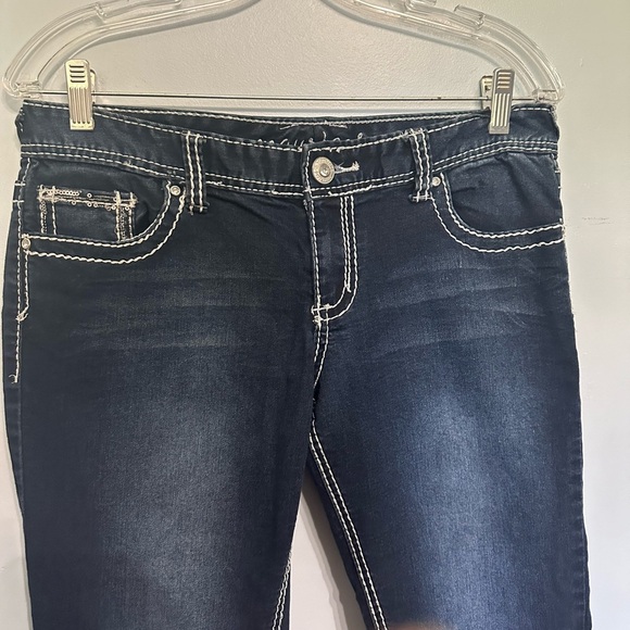 Maurice’s womens straight leg jeans dark denim medium - Picture 4 of 6